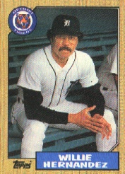 1987 Topps Baseball Cards      515     Willie Hernandez